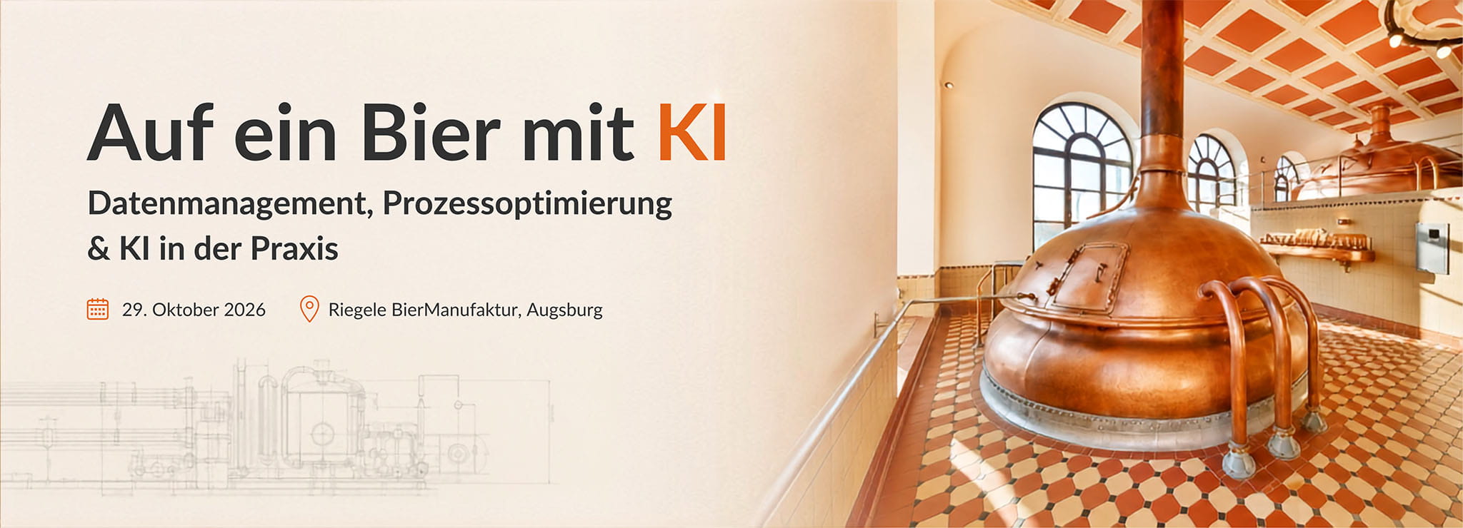 Fachtage und Workshops Auf ein Bier mit KI - Datenmanagement, Prozessoptimierung & KI in der Praxis