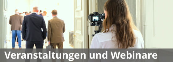Veranstaltungen und Webinare