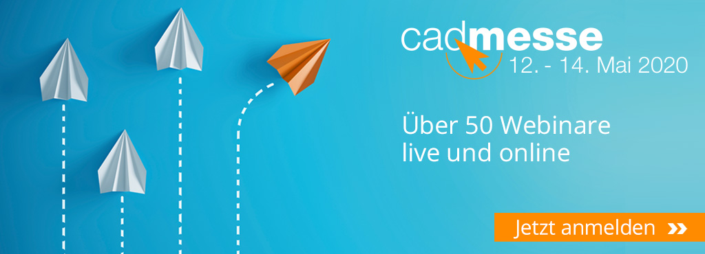 cadmesse 2020 vom 12. bis 14. Mai online