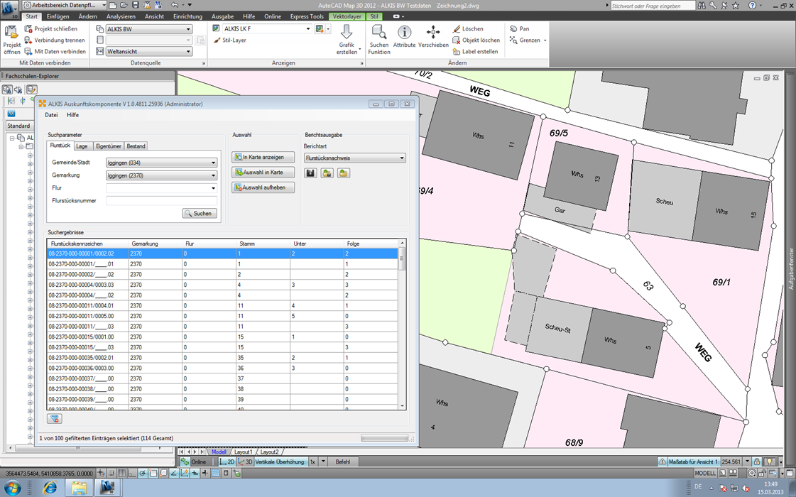 Map 3D ALKIS Auskunft 