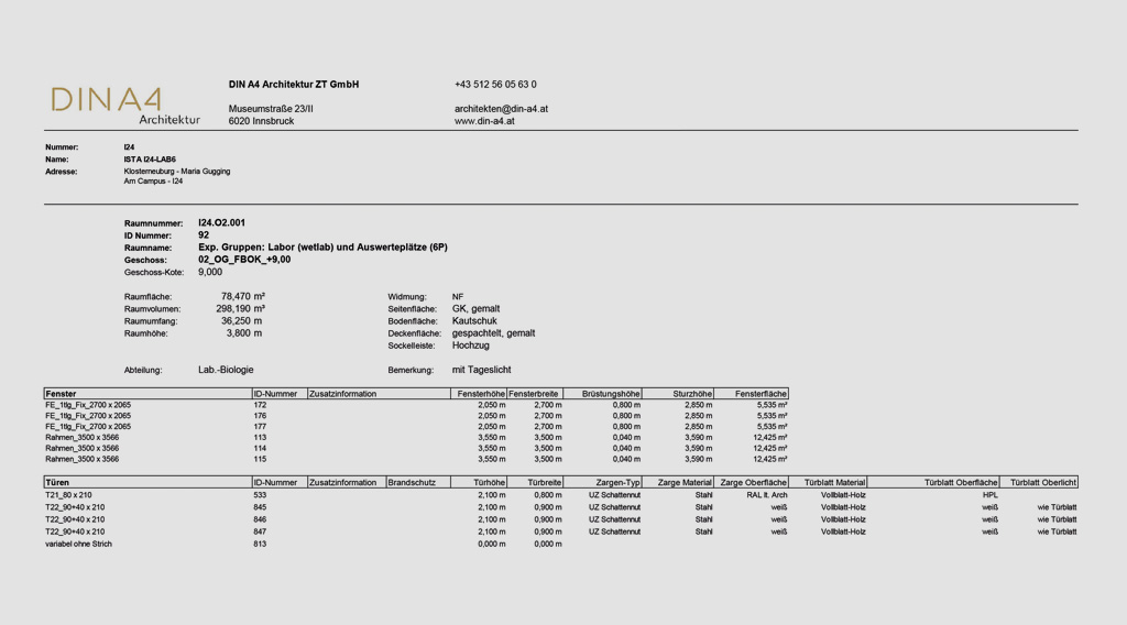 Referenz DIN A4 Architektur ZT GmbH