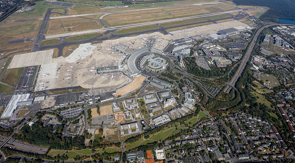 Flughafen Duesseldorf - Luftbild