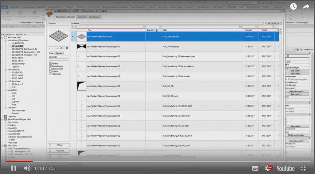 Effizienter suchen unter "Bibliotheken und Projekte"